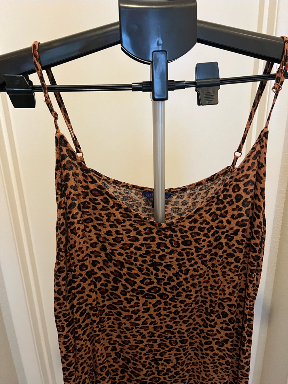 Aeropostale Leopard-Print Slip Dress in Brown and Black